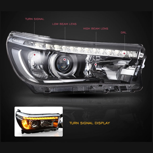 Headlamp 2015-2018 Headlights For Toyota Vigo Revo Hilux